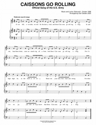 Caissons Go Rolling (arr. Dan Geisler)