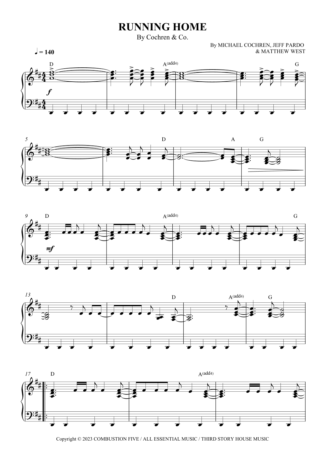 Running Home (arr. SCMusic)