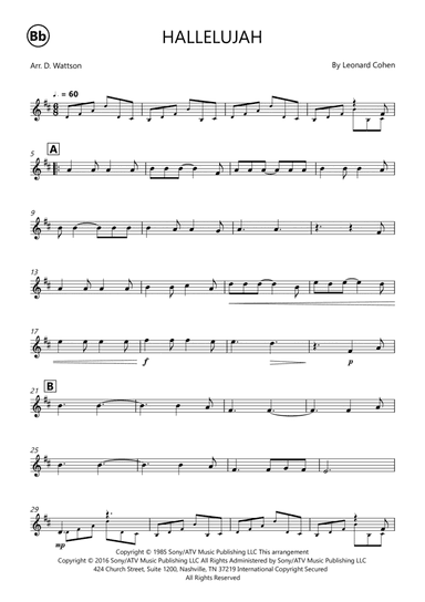 Hallelujah (arr. Douglas Wattson)