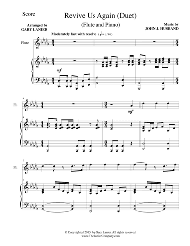 REVIVE US AGAIN (Duet – Flute and Piano/Score and Parts) (arr. Gary Lanier)