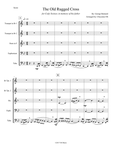 Old Rugged Cross (arr. Cheyenne Olt)