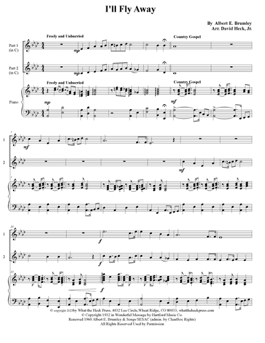 I'll Fly Away (arr. David Heck, Jr.)