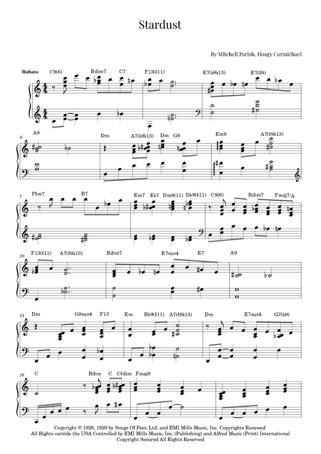 Stardust (arr. Roger da Luz)