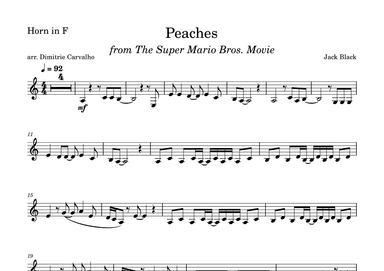 Peaches (arr. Dimitrie Carvalho)