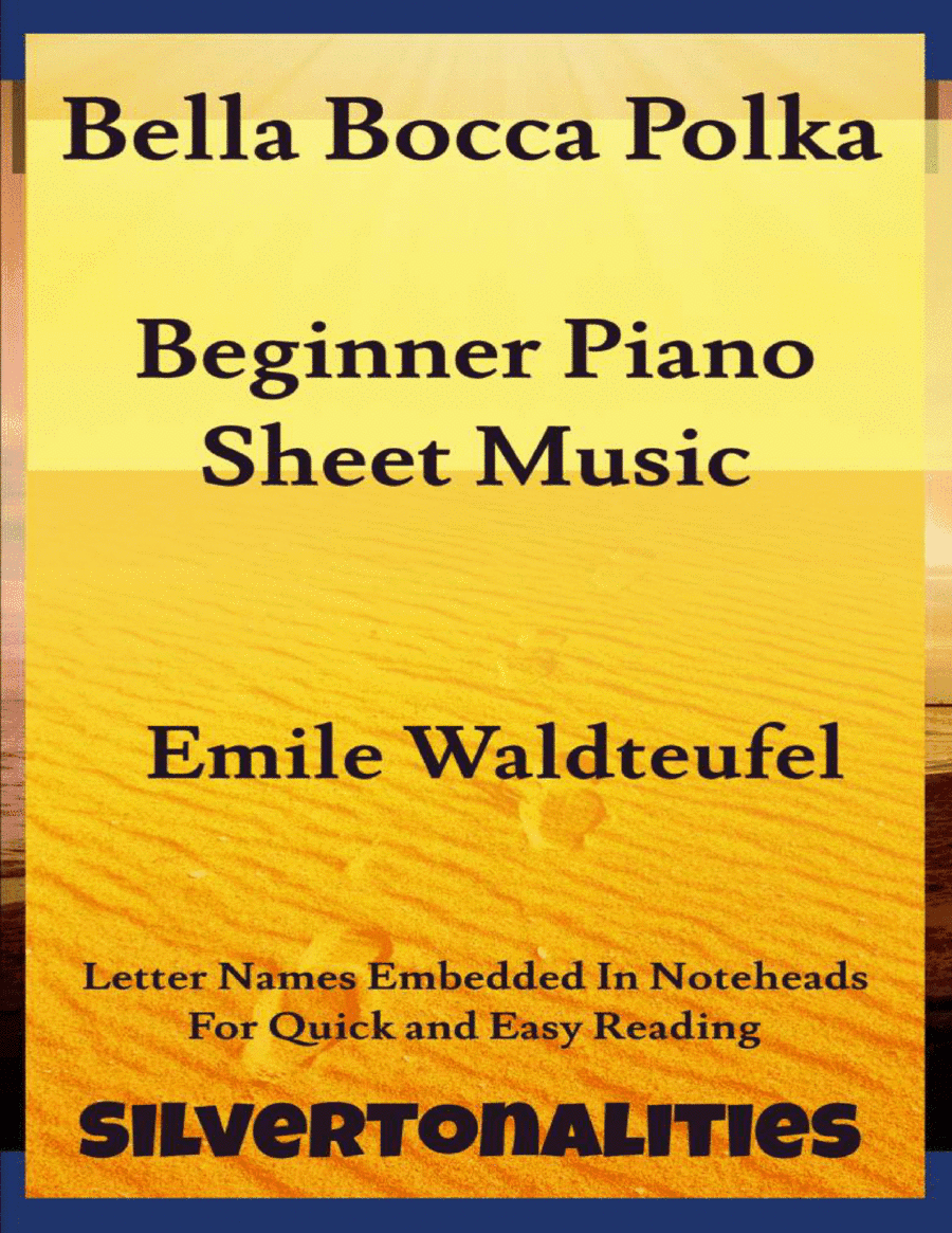 Bella Bocca Polka Beginner Piano Sheet Music (arr. SilverTonalities)