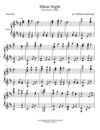 Silent Night (arr. William Haviland)