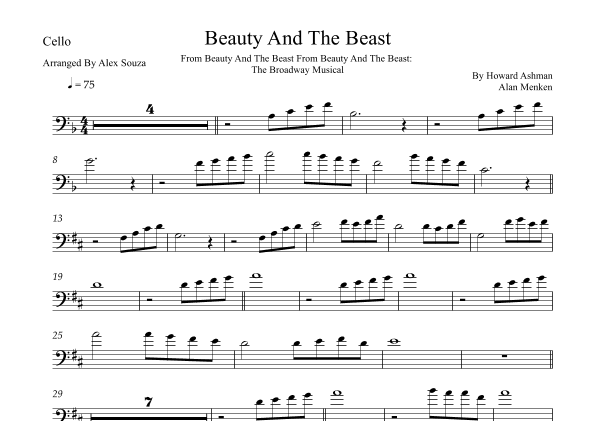 Beauty And The Beast (arr. Alex Souza)