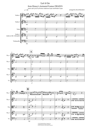 Let It Go (from Frozen) (arr. David Burndrett)