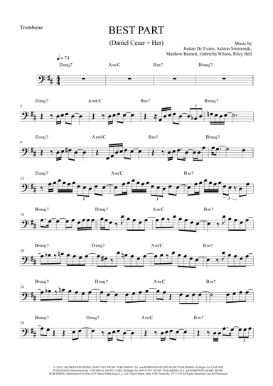 Best Part (arr. The Sheet Music Library)