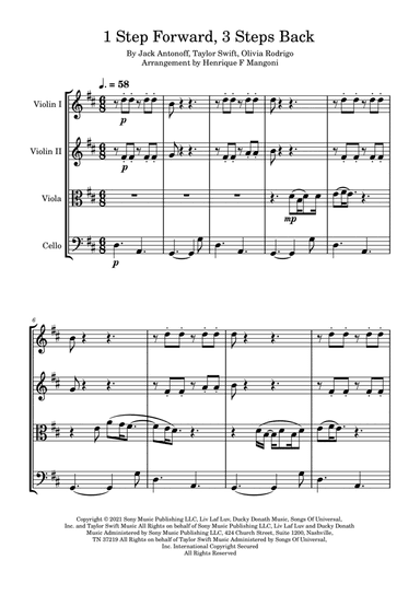 1 Step Forward, 3 Steps Back (arr. Henrique F Mangoni)