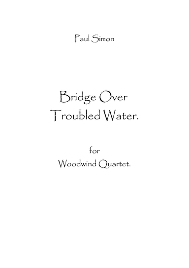 Bridge Over Troubled Water (arr. Spencer Bundy)