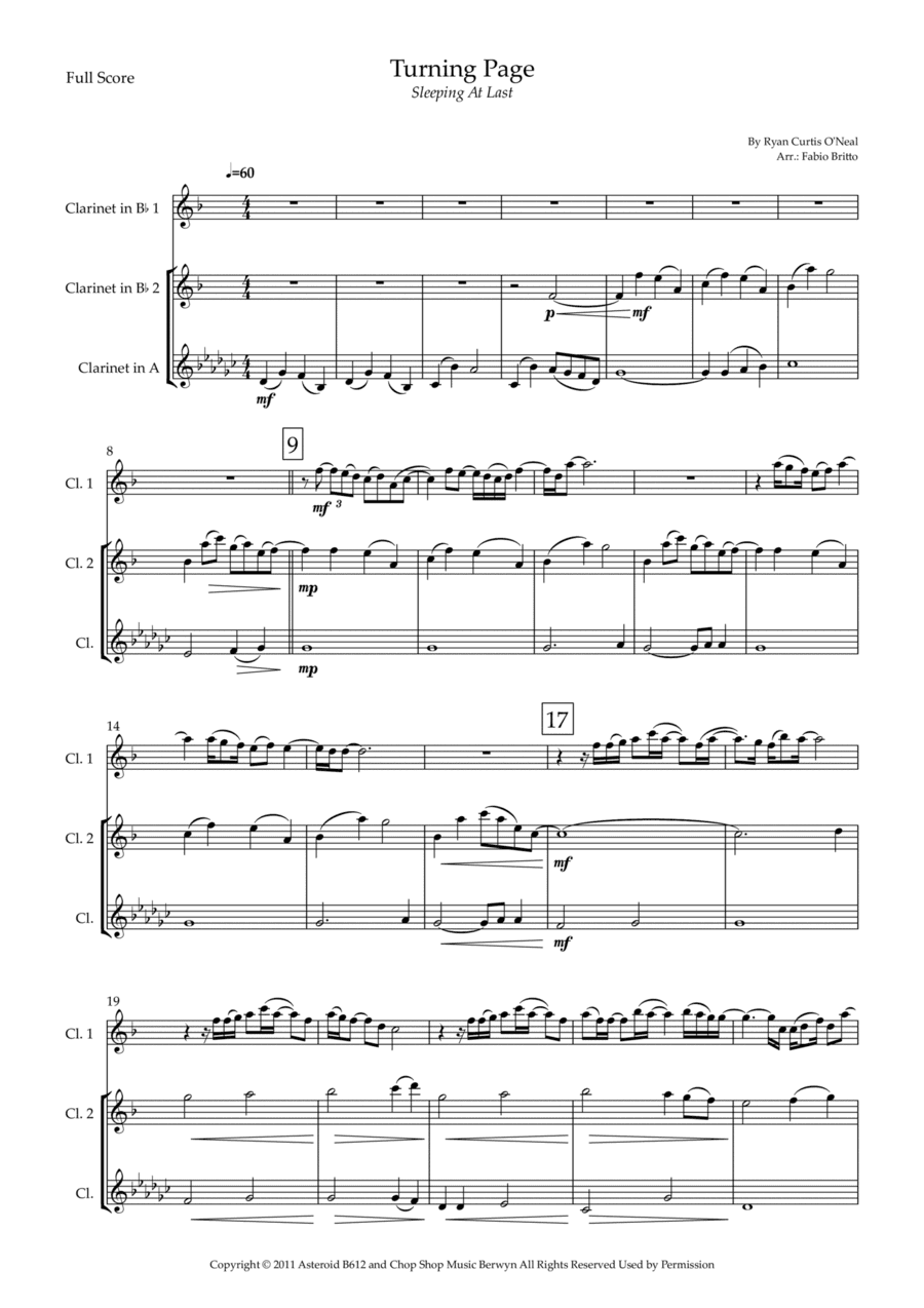 Turning Page (arr. Fabio Britto)