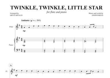 Twinkle Twinkle Little Star (arr. Art.o Artaud)