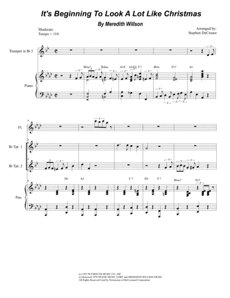 It's Beginning To Look Like Christmas (arr. Stephen DeCesare)