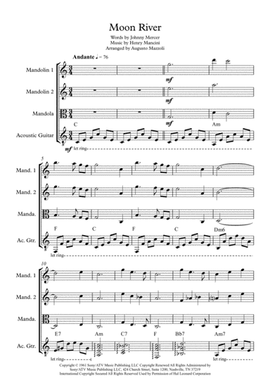 Moon River (arr. Augusto Mazzoli)