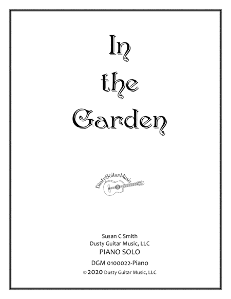 In the Garden for Piano (arr. Susan C Smith)