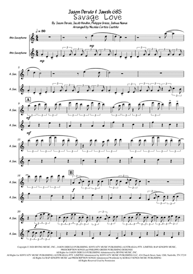Savage Love (arr. Nicolás Cortés Castillo)