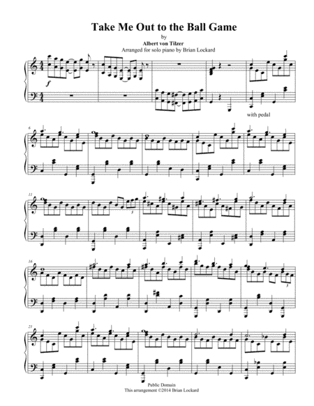 Take Me Out to the Ballgame (as performed by SOUNDSKETCH) (arr. Brian Lockard)