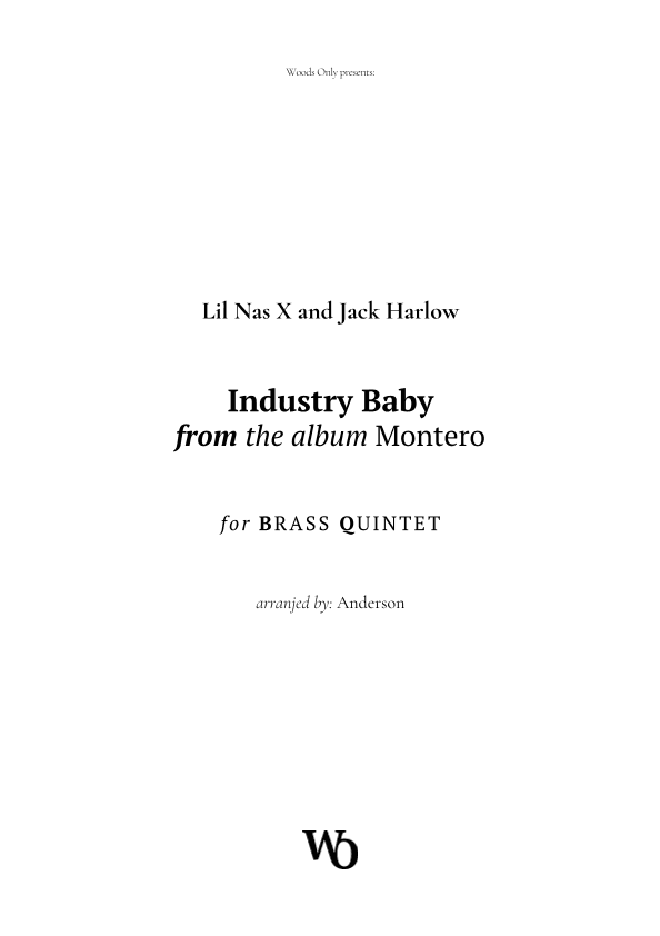 Industry Baby (arr. Ander)