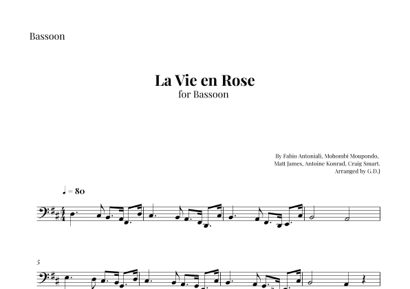 La Vie En Rose (arr. GDJ)