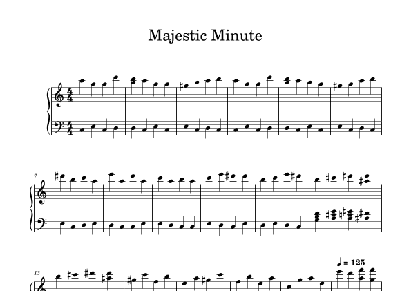 Majestic Minute