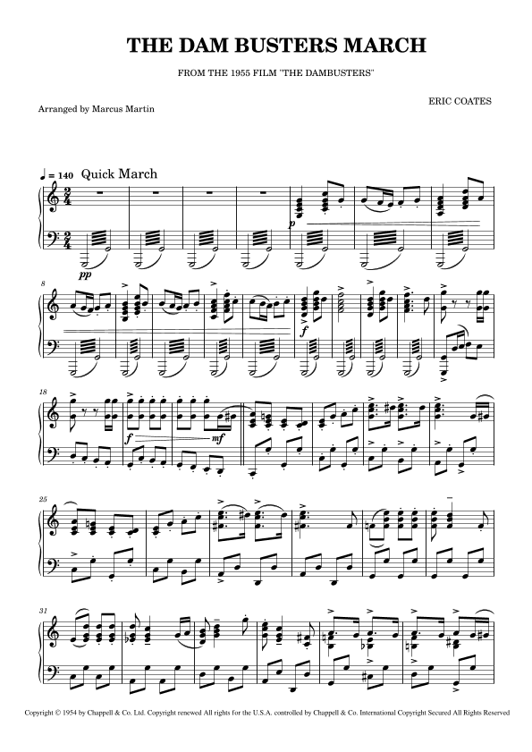 The Dam Busters (arr. Marcus Martin)