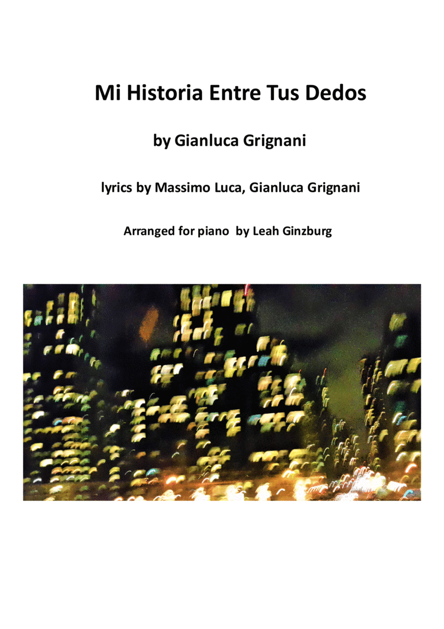 Mi Historia Entre Tus Dedos (arr. Leah Ginzburg)