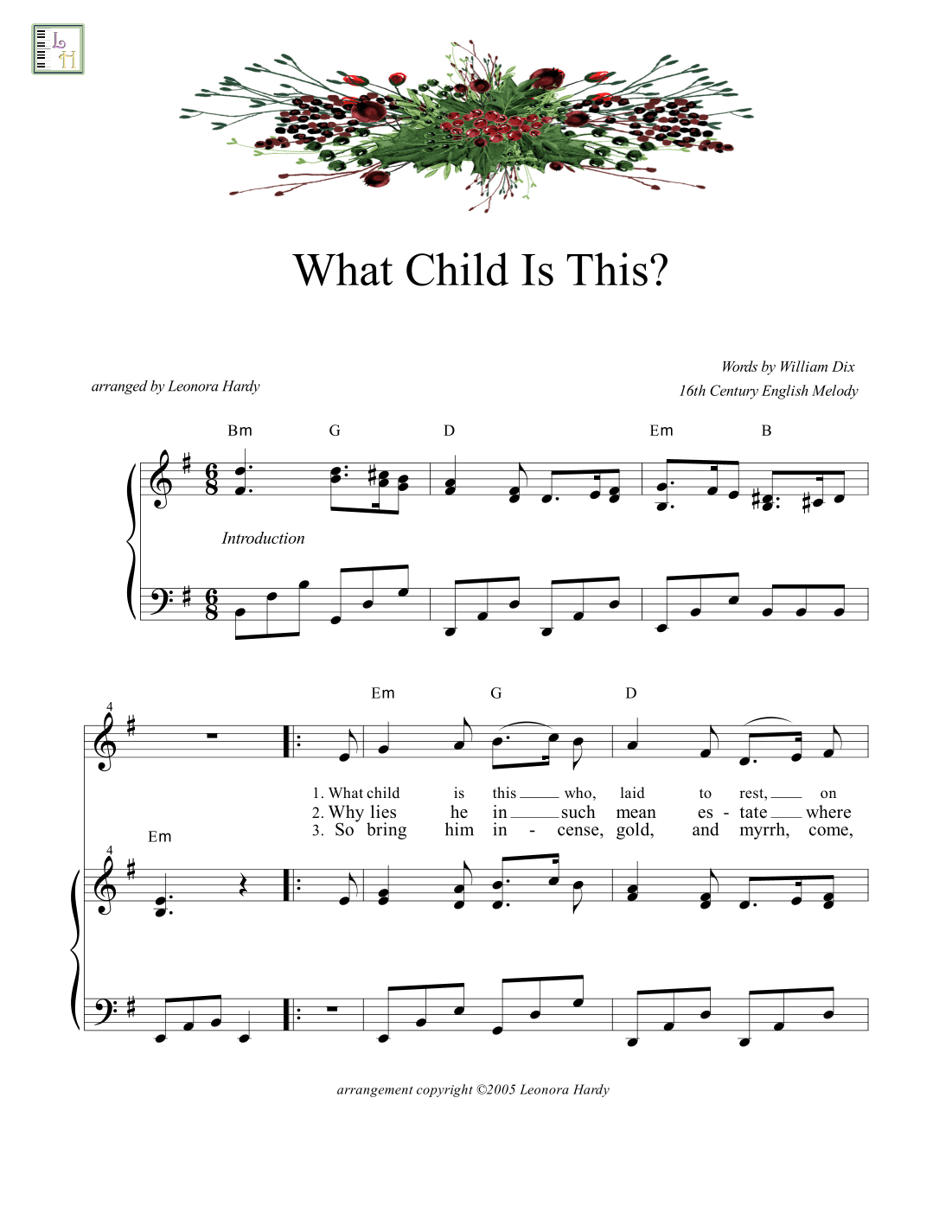 What Child Is This (arr. Leonora Hardy)