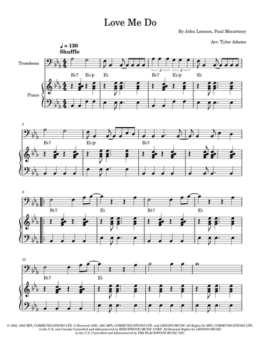 Love Me Do (arr. Tyler Adams)