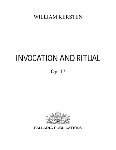 Invocation and Ritual - Symphonic Poem Full Score