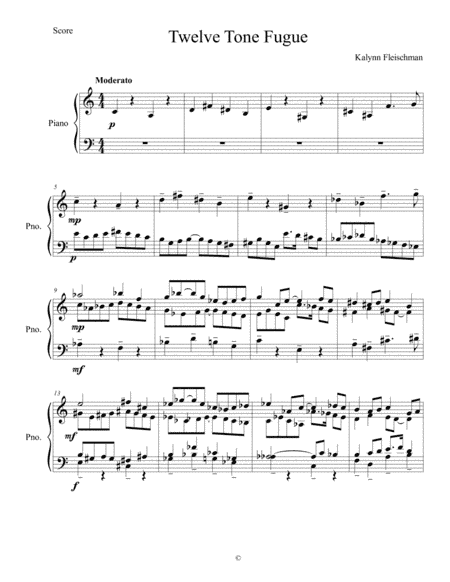 Twelve-Tone Fugue