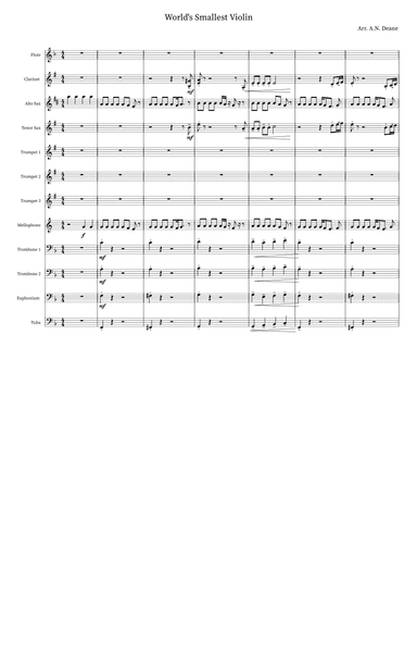 The Worlds Smallest Violin (arr. A.N. Deane)