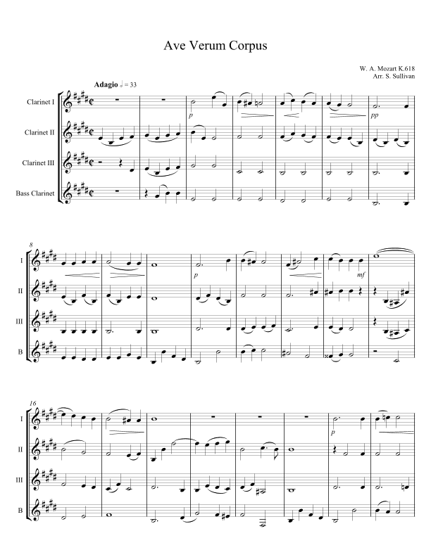 Ave Verum Corpus (arr. Sean Sullivan)