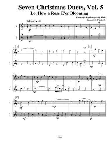 Seven Christmas Duets, Vol. 5 (arr. Kenneth D. Friedrich)