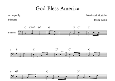 God Bless America ® (arr. BTmusic)
