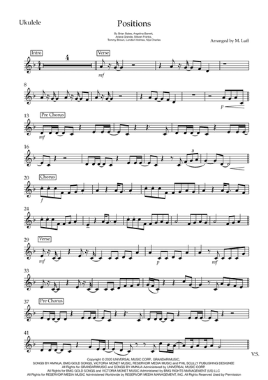 Positions (arr. Matt Luff)