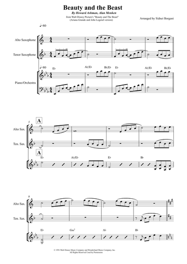 Beauty And The Beast (reprise) (arr. Sidnei Borgani)