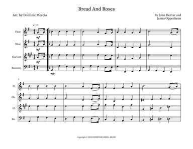 Bread And Roses (arr. Dominic Meccia)