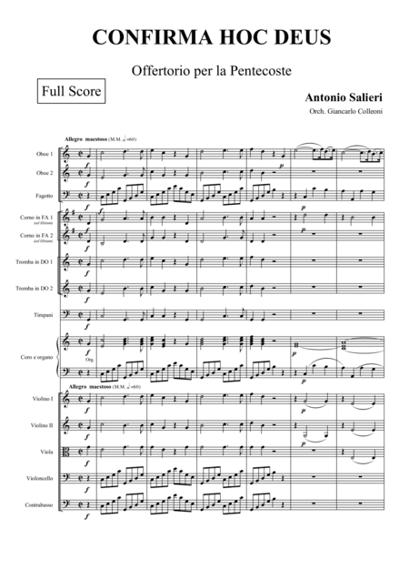 Confirma hoc Deus (arr. Giancarlo Colleoni)