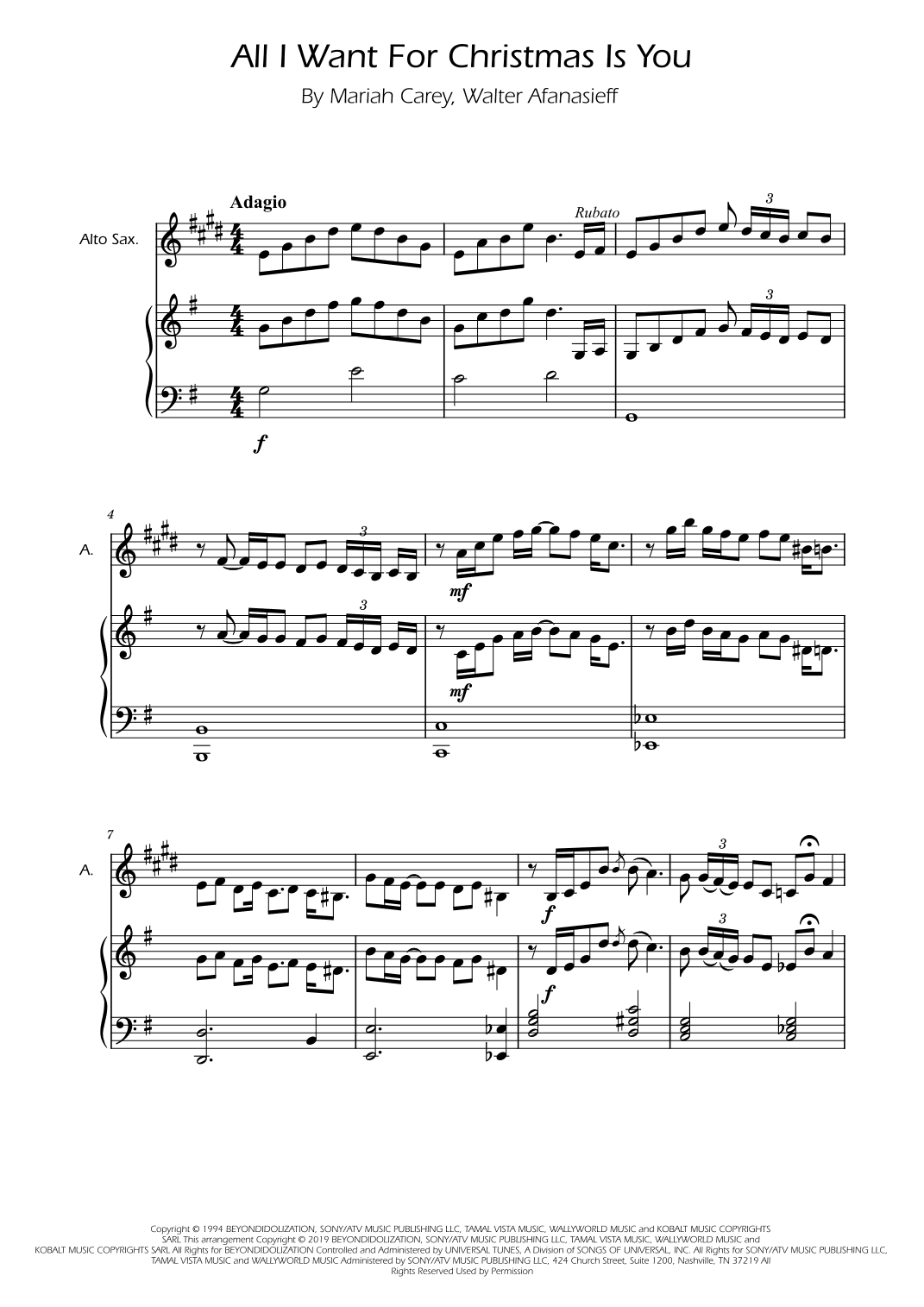 All I Want For Christmas Is You (arr. Ygor Nunes)
