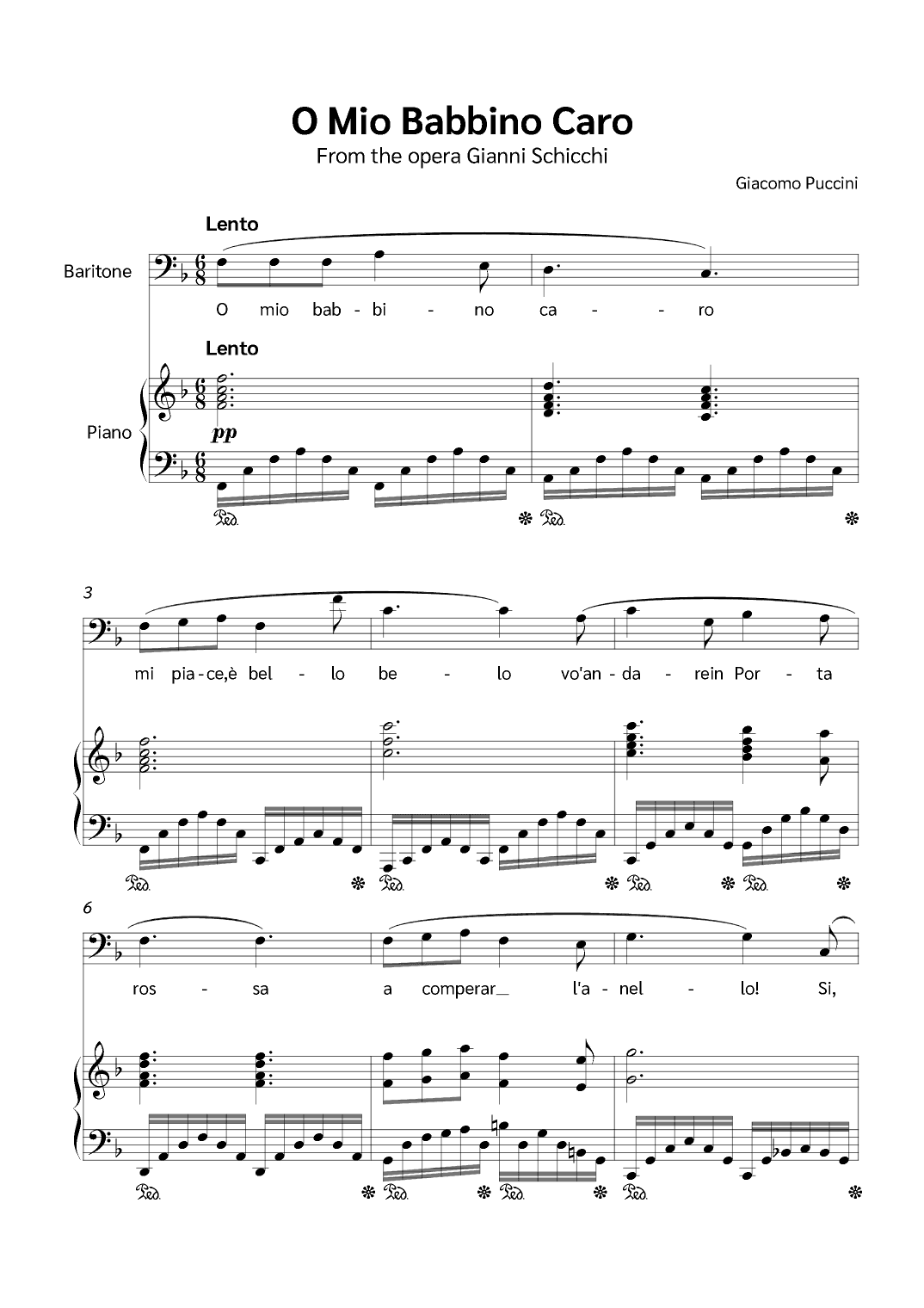 O Mio Babbino Caro (arr. Jackson Spindler)