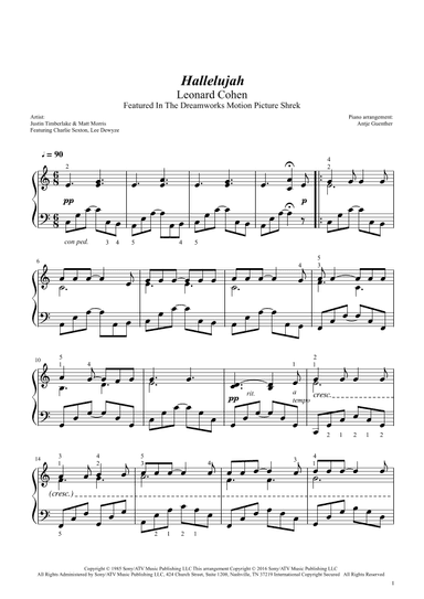 Hallelujah (arr. Antje Günther)