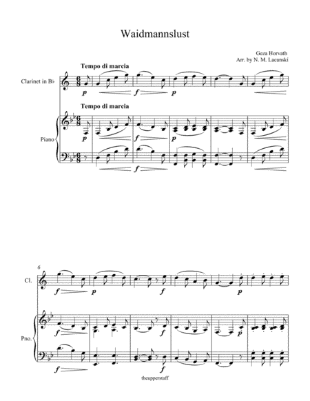 Waidmannslust (arr. Nick Lacanski)