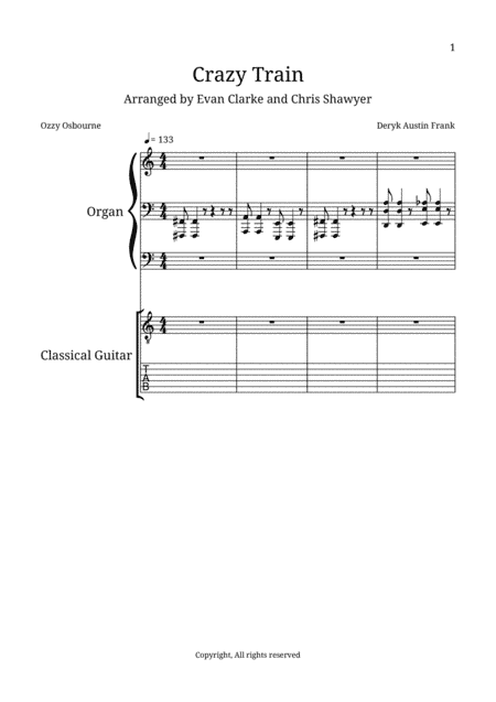 Crazy Train (arr. Evan Clarke, Chris Addis Shawyer)