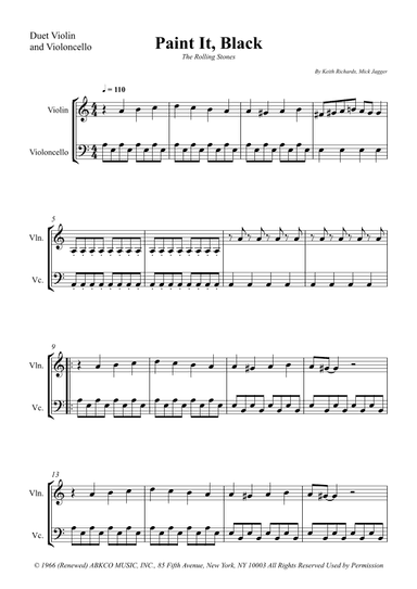 Paint It, Black (arr. Wesley S. SIlva)