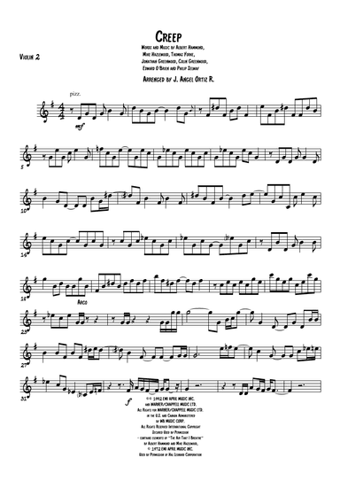 Creep (arr. Angeluz ramwagmoz)