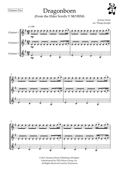 Dragonborn (skyrim Theme) (arr. Thiago Joseph)