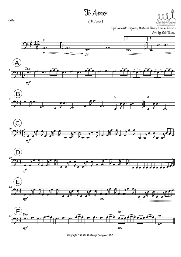 Ti Amo (arr. Nonamé Música)