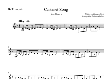 Castanet Song (arr. Zachary Corbett)