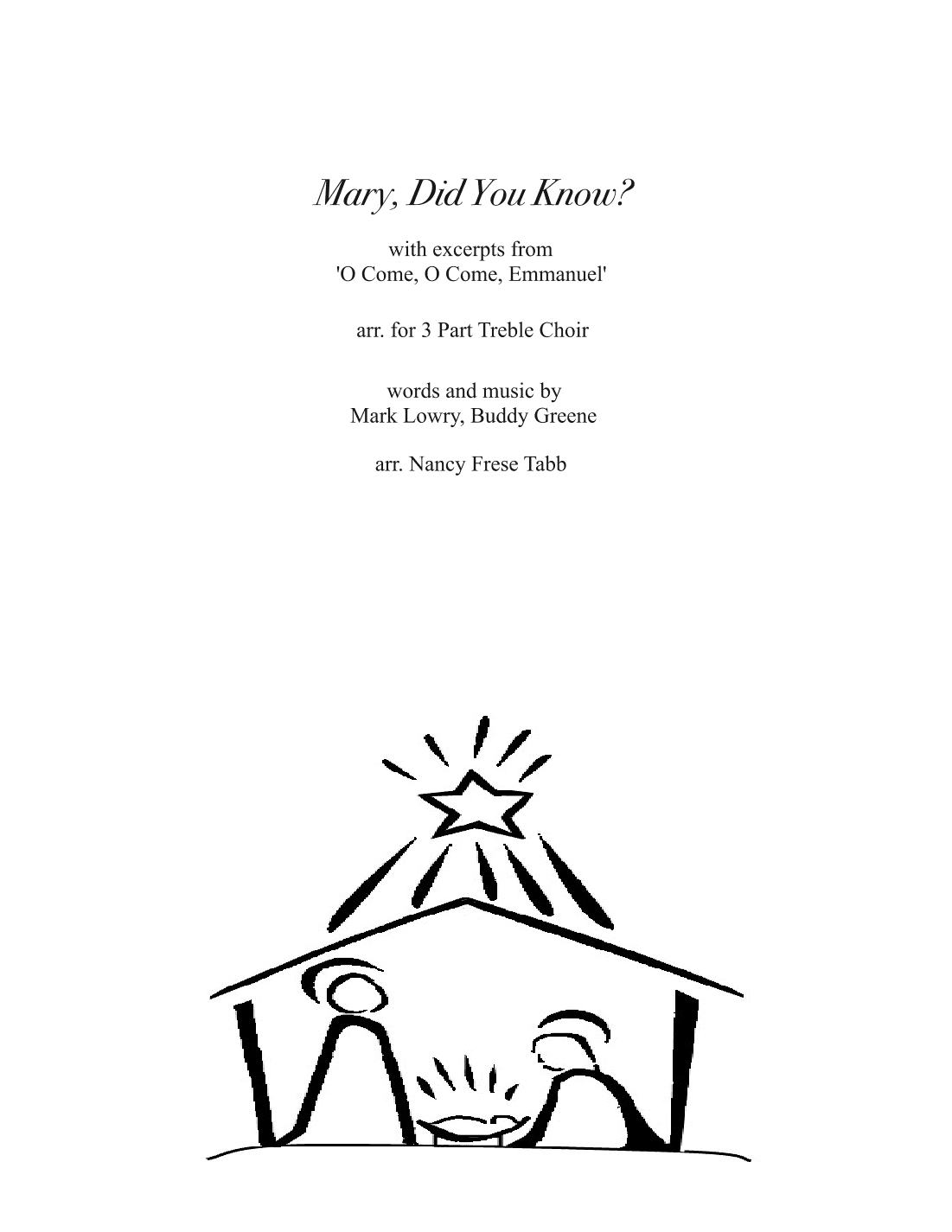 Mary, Did You Know? (arr. Nancy Frese Tabb)